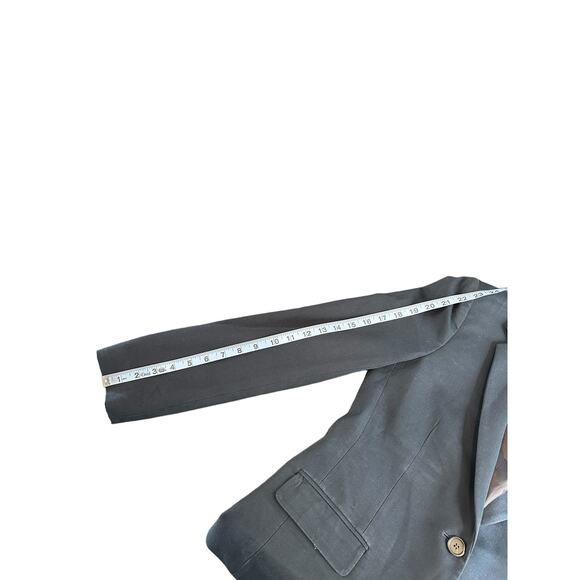 J.Crew Blazer‎ Women's Navy Blue Bi-Stretch Cotton Blend Preppy Academia Size 4 - Picture 11 of 12